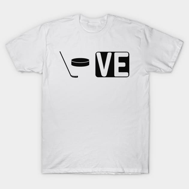 Ice Hockey - Love T-Shirt by KC Happy Shop